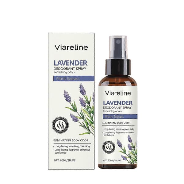 Deodorantspray med lavendel - Naturlig, skonsam, svettkontroll, resevänlig 60 ml