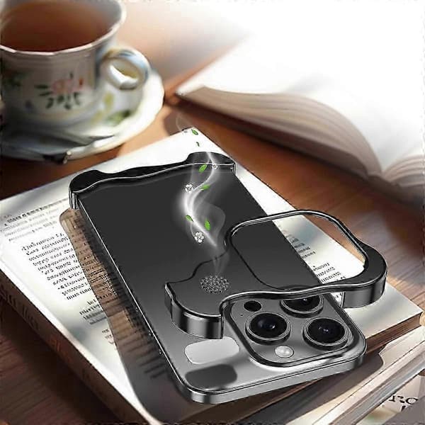 Til iPhone 13 Pro Max Bumper Case Kantløst Fire Hjørner Cover med Aromaterapi Tablet - Lilla