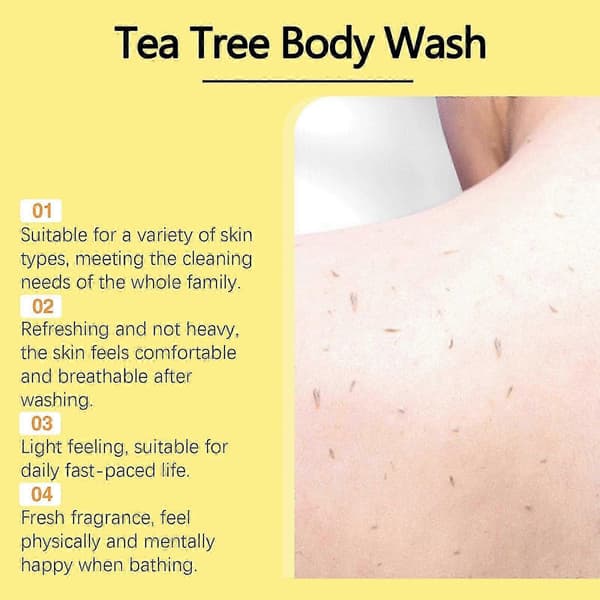 Tea Tree Dusjgele Nærende, Forfriskende, Langvarig Duft Kroppsrens
