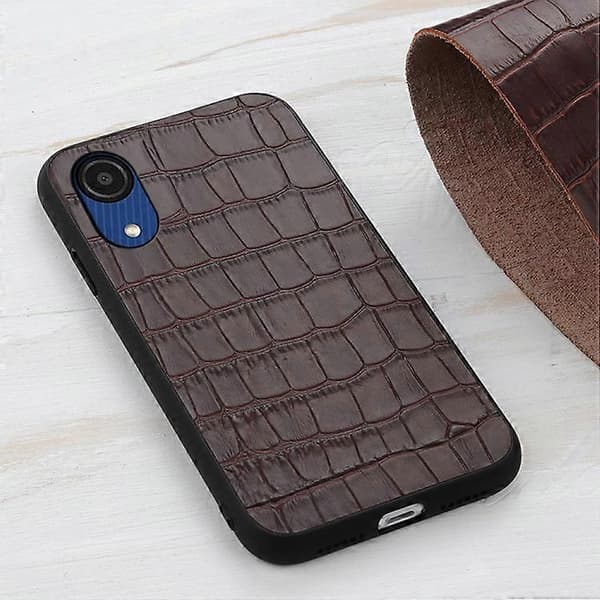 Til Samsung Galaxy A03 Core telefoncover i krokodillelædertekstur