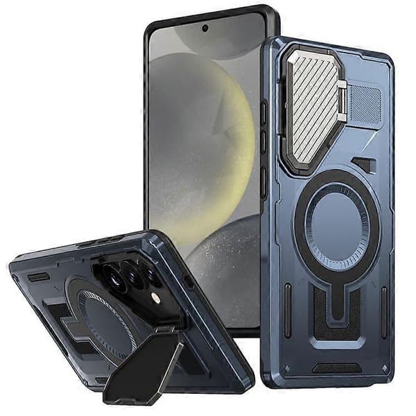 For Samsung Galaxy S24 5G Shield Frame Holder MagSafe Phone Case