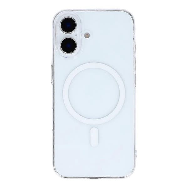 Kompatibel med iPhone 16 Plus Crystal Clear Case Kompatibel med MagSafe Hard PC Phone Cover