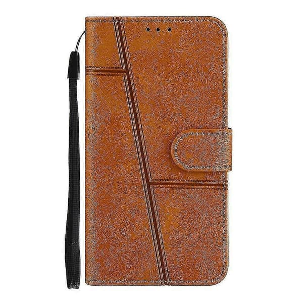Kompatibel iPhone 13 Mini Etui Læder Folio Cover Magnetisk Premium Etui Coque - Gul