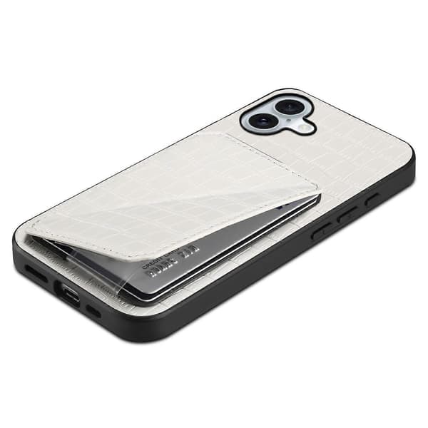 Kunstlædercover til iPhone 16 Plus