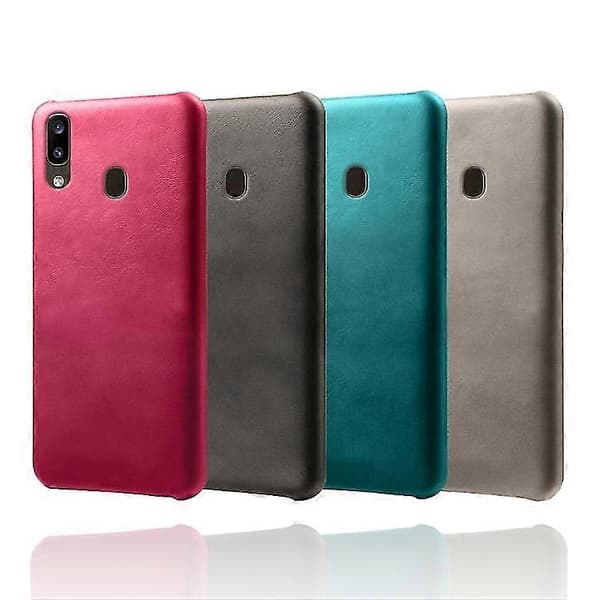 Kalvetekstur PC + PU telefoncover til Samsung Galaxy A20