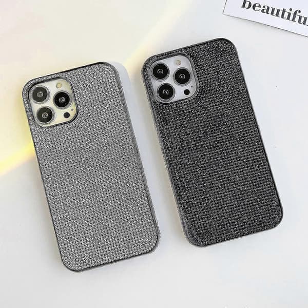 För iPhone 13 Pro Max Enfärgat Diamant TPU-telefonfodral