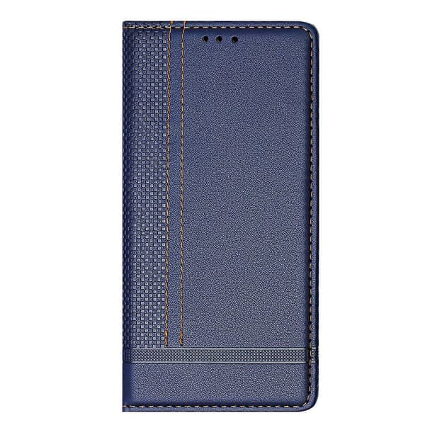 Compatible For iPhone 17 Air Case L-Shape Grid Pattern Leather Stand Phone Cover With Card Slots