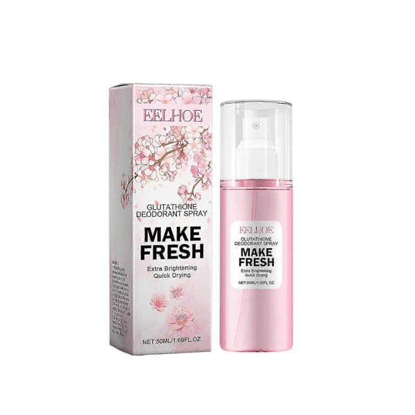 Glutation Deodorantspray, Långvarig Fräschör, Kroppsrengöring, Luktkontroll, 50ml