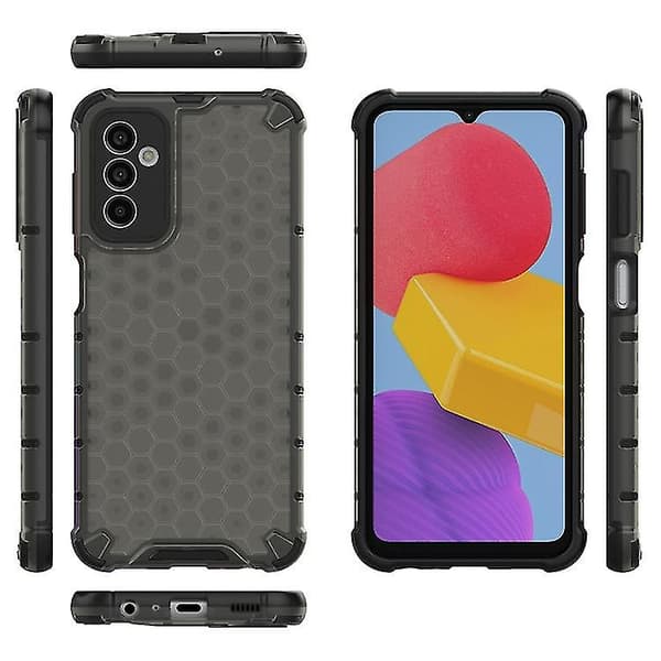 För Samsung Galaxy M13 Honeycomb Phone Case (vit)
