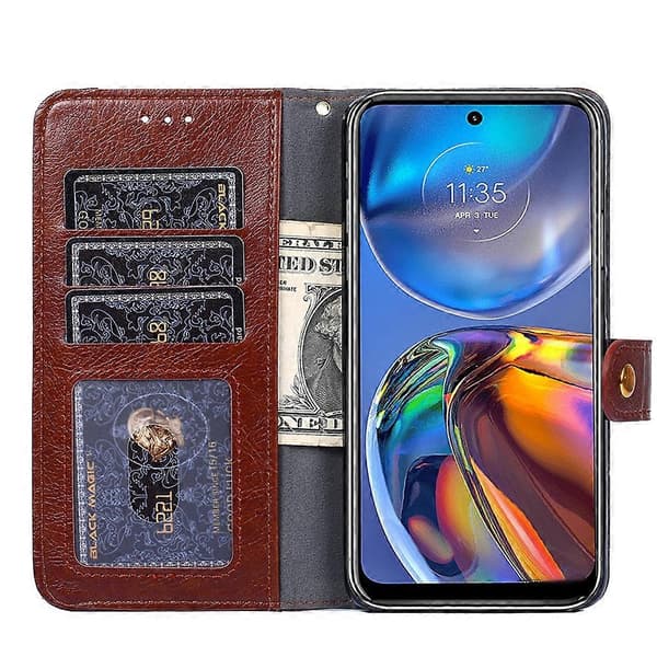 För Samsung Galaxy A03 EU Zipper Bag Läder Phone Case