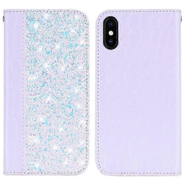 Krokodillelæder Flip Cover til Apple iPhone X
