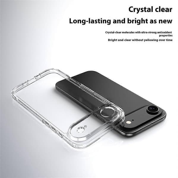 Compatible for iPhone 17 Air Case Compatible with MagSafe Precise Cutouts TPU + PC Transparent Phone Back Cover