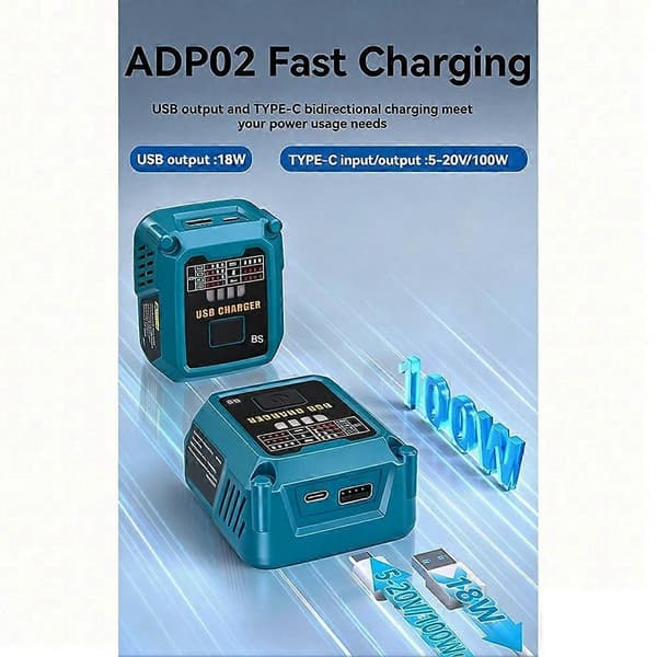 For Bosch batterilader bærbar erstatningslader for Bosch 14,4-20V litium-ion verktøybatterier