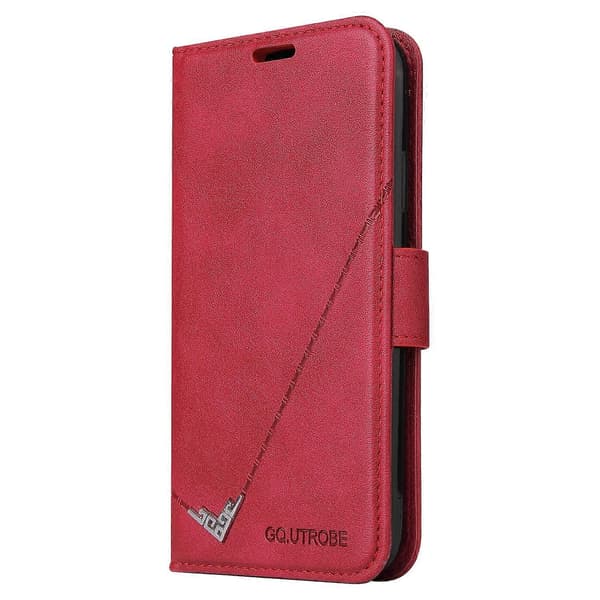 For iPhone 13 GQUTROBE Rettvinklet Skinnveske