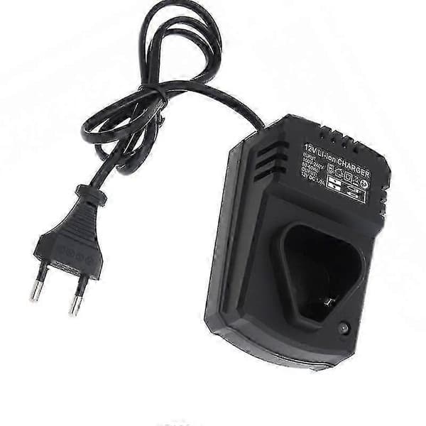 Elektrisk drillader 12V litiumbatterilader - Lader 110-240V kompatibel med litiumdrill