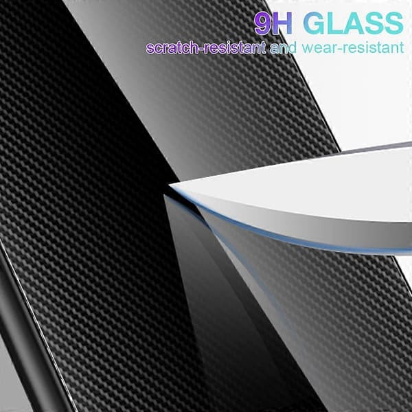 För iPhone 13 Pro Max Textur Gradient Glas TPU Telefonfodral