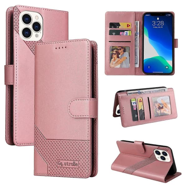 Til iPhone 13 Pro Max GQUTROBE Skin Feel Magnetisk Læder Telefoncover
