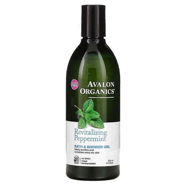 Avalon Organics Peppermint Bade- og Dusjgel 355ml