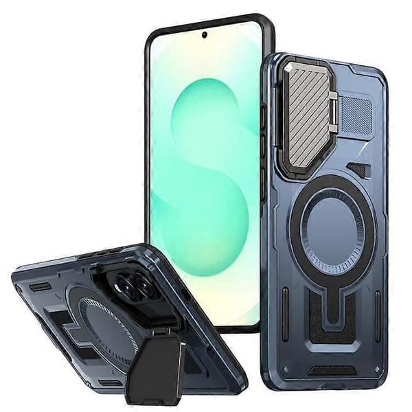 För Samsung Galaxy S25 Edge 5G Shield Frame Hållare MagSafe Phone Case