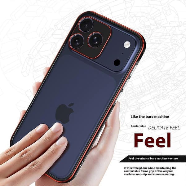 For iPhone 17 Pro Bumper Case No-Back Phone Frame Cover med linsebeskyttelse