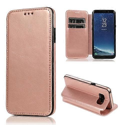Til Samsung Galaxy S8-kortpladser Flip Læder Telefonetui