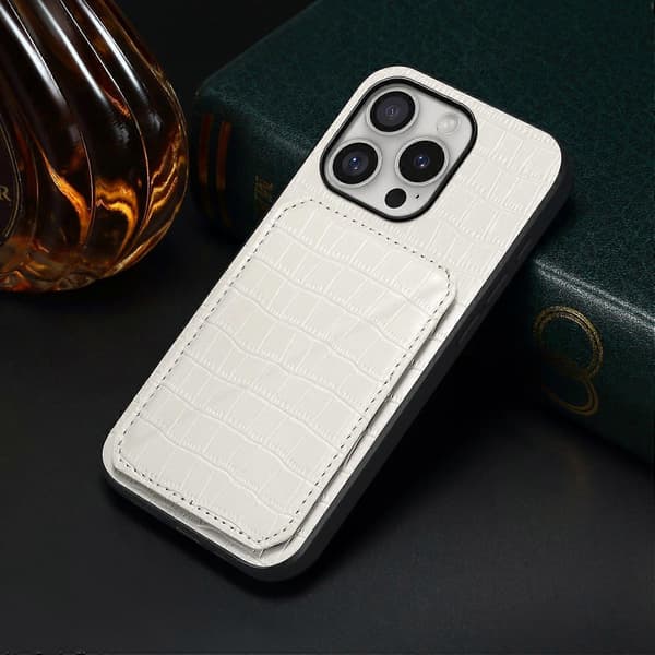 Kunstlædercover til iPhone 16 Pro