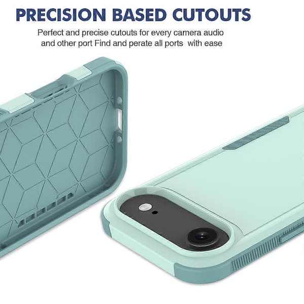 Til iPhone 17 Air-deksel 2-i-1 PC TPU Støtsikkert telefondeksel - Mintgrønn
