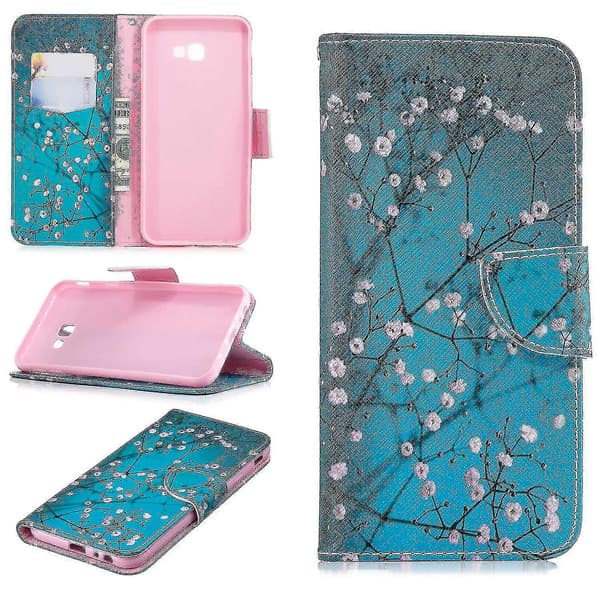 For Samsung Galaxy J4 Plus / J4 Prime Phone Case Pattern Printing Card Holder Leather Mobile Phone Case