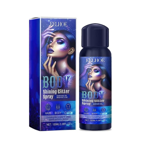 Eelhoe Highlighter Glitter Spray Flash Spray Highlighter Spray Natural Stereoscopic Glitter