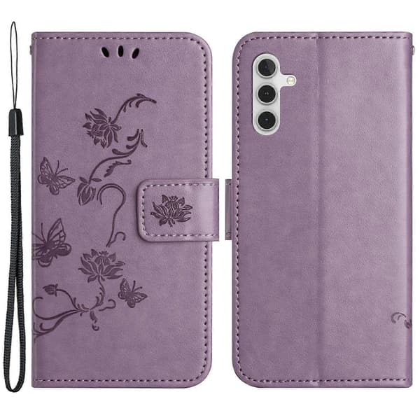 För Galaxy A25 5G (Global Version) (161.0 x 76.5 x 8.3mm) Telefonfodral (Lila)
