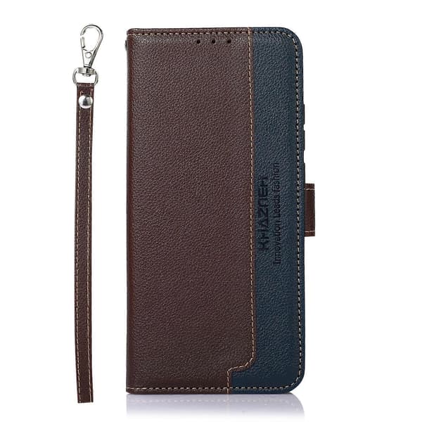 For Samsung Galaxy A05 KHAZNEH Litchi Texture Leather RFID Phone Case
