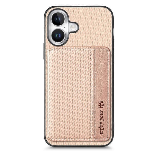 Karbonfiber lommebokveske til iPhone 16