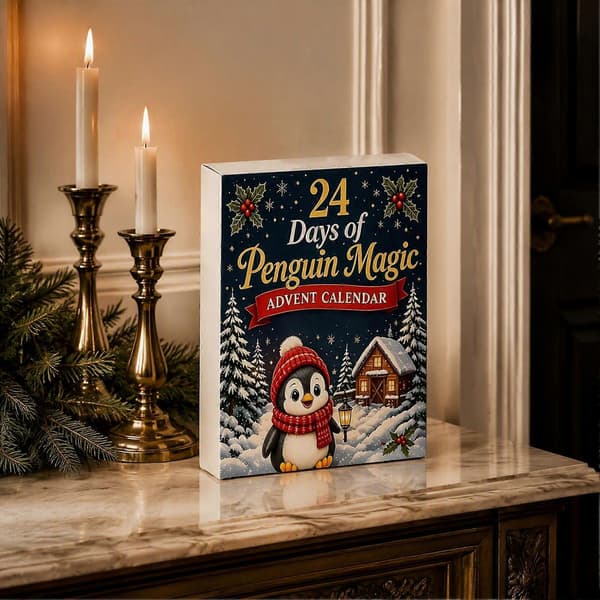 Marsvin Julekalender - 24 stk. Akryl 2D Juleoutfit-pynt