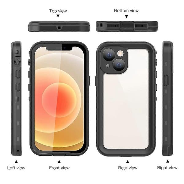 Støtsikkert vanntett PC + TPU-deksel til iPhone 13 mini