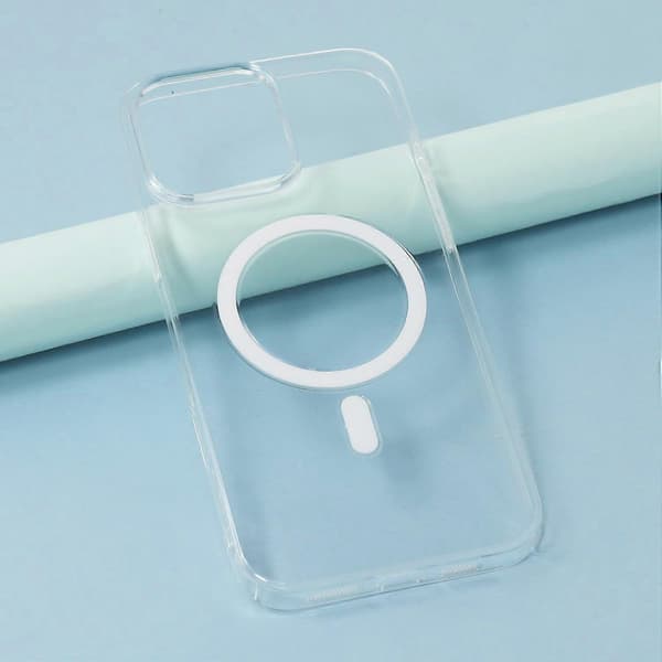JAUCASE til iPhone 16 Pro Max Krystallklar Deksel Kompatibel med MagSafe Hard PC Telefon Bakdeksel