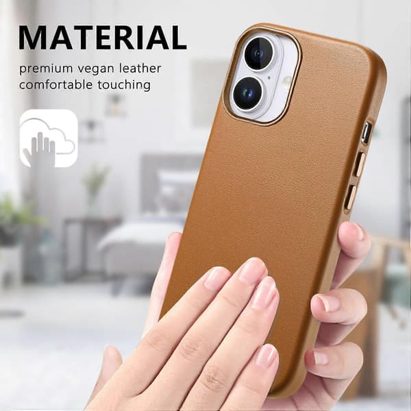 Telefoncover med metalknap til iPhone 16 Pro