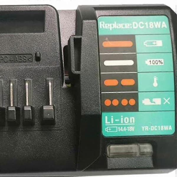 Batterilader for 14,4V-18V elektroverktøybatterier