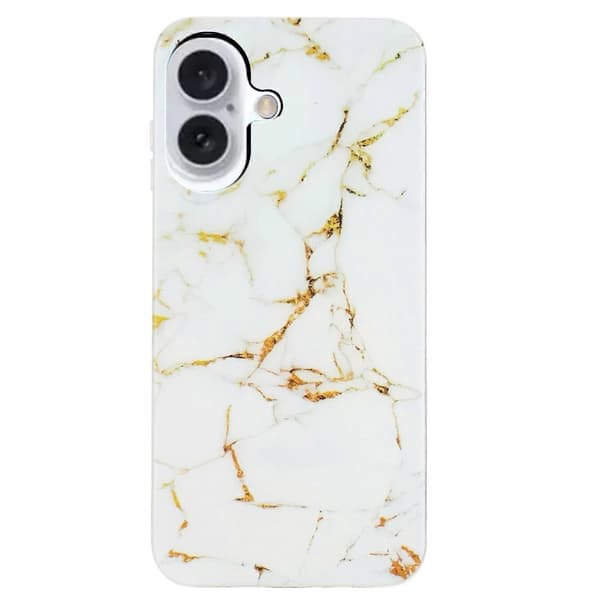 Marmor TPU-mobilskal för iPhone 16
