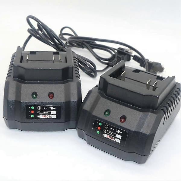 18V 21V litiumbatterilader for trådløs drill, kvern, elektroverktøy, EU-plugg