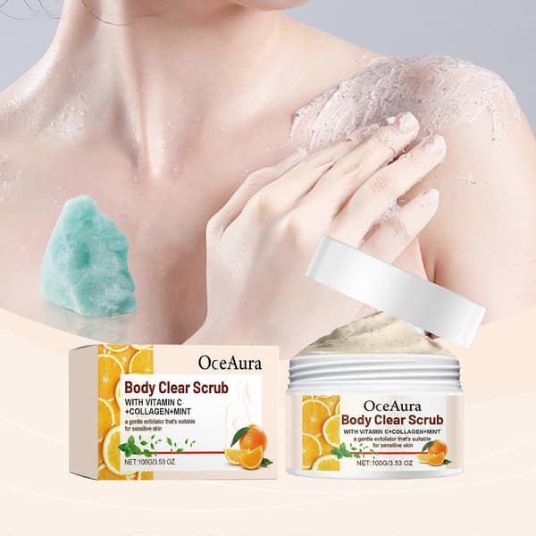OceAura Orange Body Scrub - VC eksfolierende behandling for glat hud