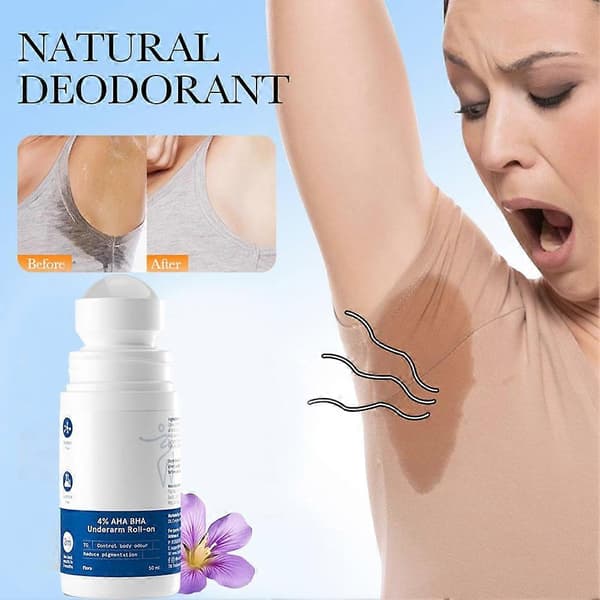 AHA BHA Underarm Roll On - 4% eksfolierende, lysnende, 50ml