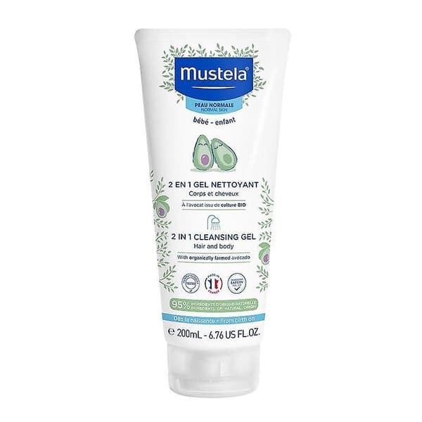 Mustela 2 i 1 Hår- og Kroppsvask 200ml