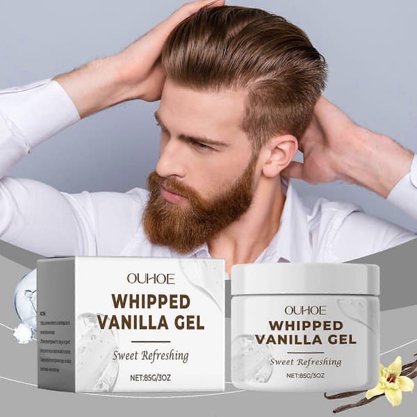85g OUHOE Vanilje Hårgelé Forfriskende Stylingcreme til Mænds Hår