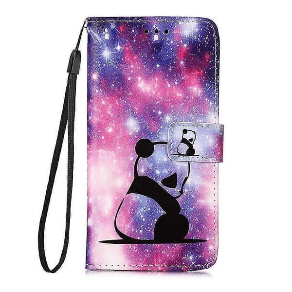 Kompatibel med iPhone 13 Pro etui læderpung bog flip folio stand view cover