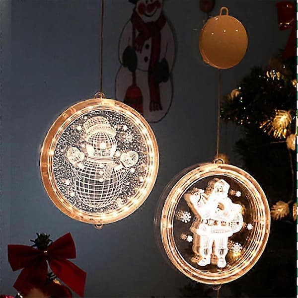 Julelys til vinduesdekoration, Oplyst jul (Merry Christmas) SZRH