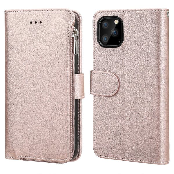 Iphone 11 Fodral Plånbok Med Rem Korthållare Pu Läder