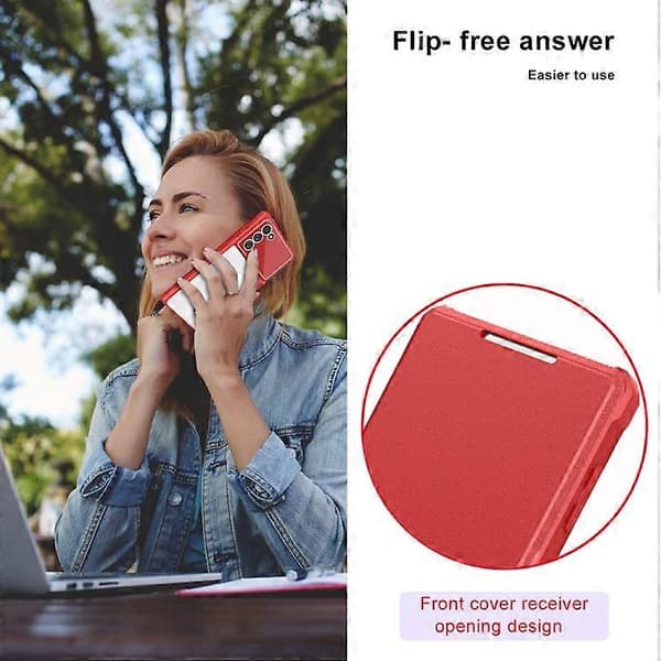 För Samsung Galaxy Note20 Magnetic Flip Läder Phone Case