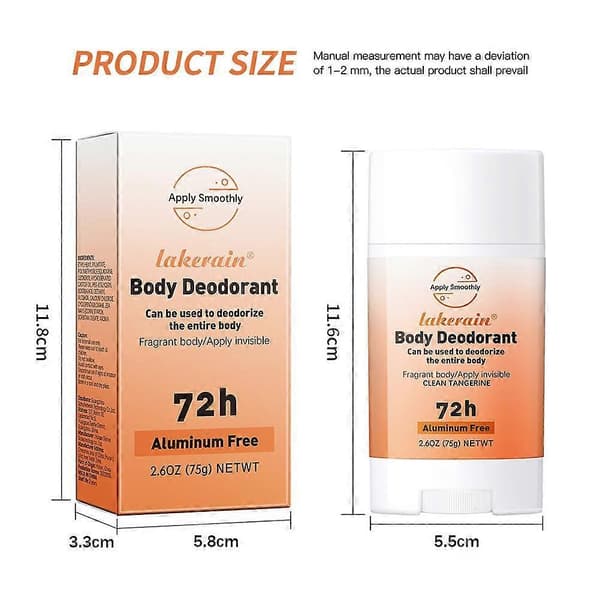 Blommig Kroppsdeodorantkräm - Lavendel & Ros, 75g, Långvarig