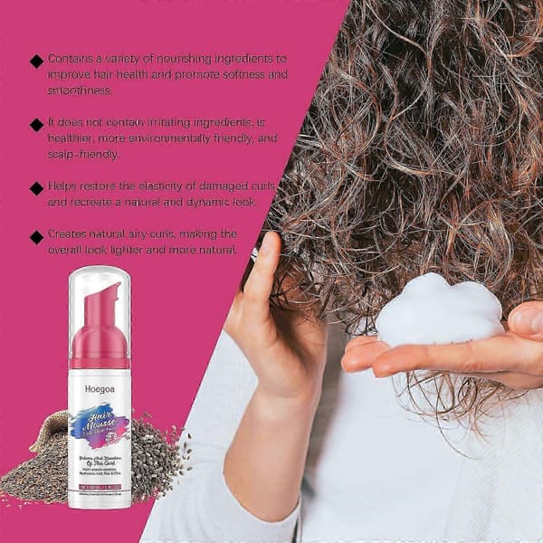 Krøllemousse - Letvægts, fugtgivende styling til luftige, elastiske krøller - 60 ml