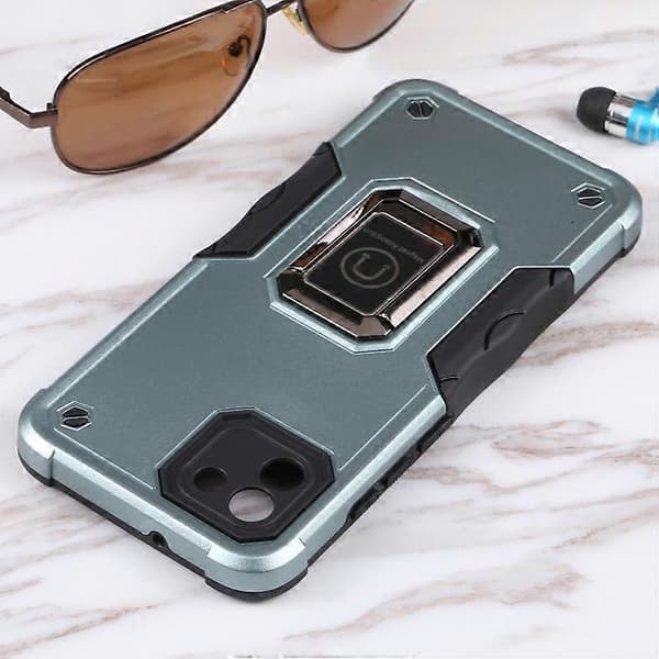 For Samsung Galaxy A03 164mm EU Version Ring Holder Non-slip Armor Phone Case